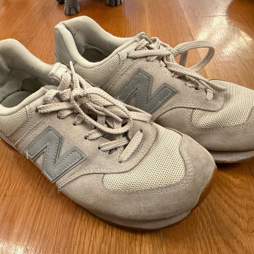 New Balance Cream Athletic Shoes